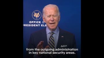 Joe Biden on importance of security briefings