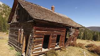 Hecla  Lion Mountain from the Air  A Montana ghost town near ghost town of Glendale, Montana MT.