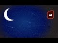 How to Draw a Night Sky Easily in Adobe Illustrator