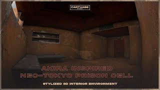 Akira-Inspired Prison Cell 3D Model – Game-Ready Interior for Unity & Unreal