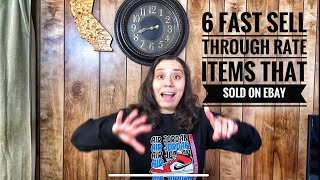 What sold on eBay?! Six Fast Sell Through Rate Items to Look for as a Reseller