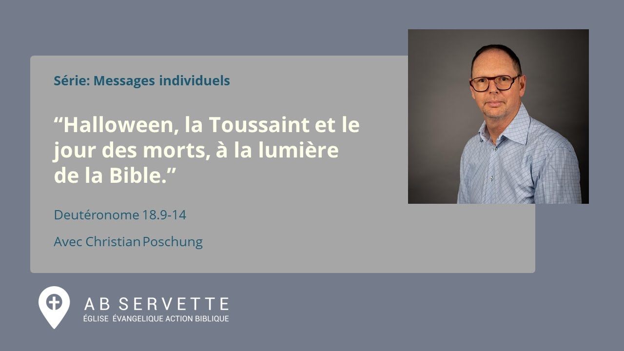 Halloween, la Toussaint et le jour des morts, à la lumière de la Bible. - Deutéronome 18.9-14
