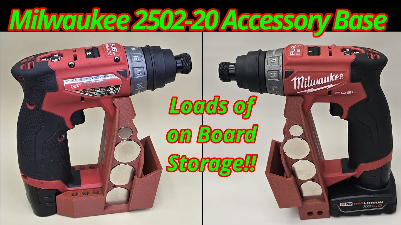 Milwaukee M12 Ultimate Drill Driver Accessory Base | 2505-20 | 2505-22 ...