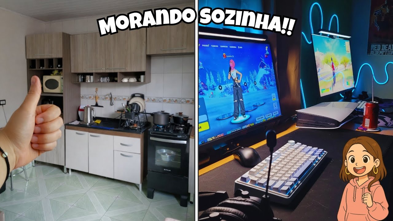 Uma gamer indo morar sozinha aos 20 anos!!🎮🏠