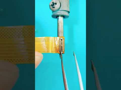 mobile phone lcd strip connector change #music #mobilephone #repair #jiophone #jiophonenext