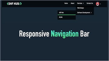 Creating a Stunning Responsive Navigation Bar with Submenu | HTML, CSS & JavaScript | Bangla