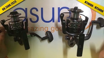 So sánh Máy Câu Cá Yolo Black Tena X 4000 và 5000 Chính Hãng Bảo Hành 3 Tháng - Asun