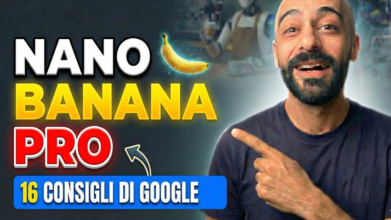 NANO BANANANA PRO: 16 consigli di GOOGLE che DEVI CONOSCERE (GAME CHANGER)