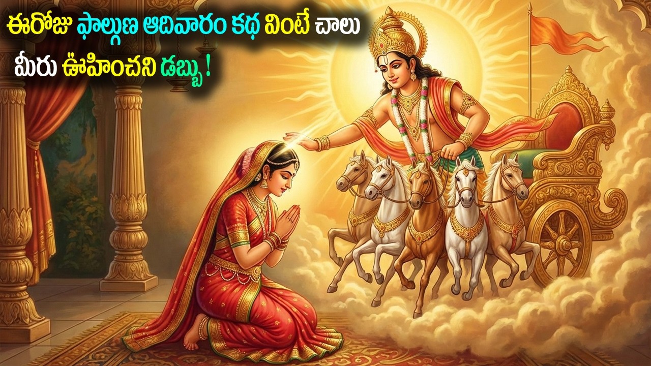 ఈరోజు ఫాల్గుణ ఆదివారం కథ వింటే చాలు మీరు ఉహించని డబ్బు || Phalguna Adhivaram #katha