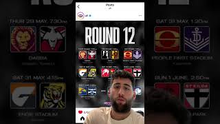 AFL Round 12 predictions...🧐