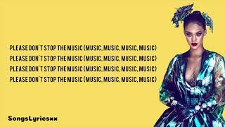 Rihanna - don’t stop the music (lyrics)