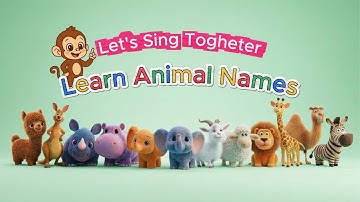 Sing Together| Tập hát tên động vật Safari tiếng anh vui nhộn| Learn Safari Animal Names