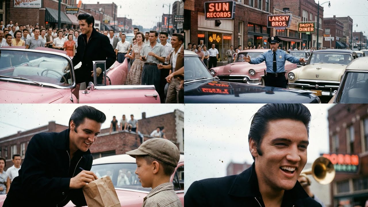 The Day Elvis Stopped Traffic on Beale Street (1957) - YouTube
