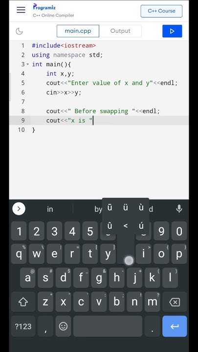 Swap Function in C++🔥 #coding #shorts - YouTube