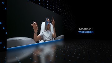 Wide Screen Display Video Broadcast - After Effects Template