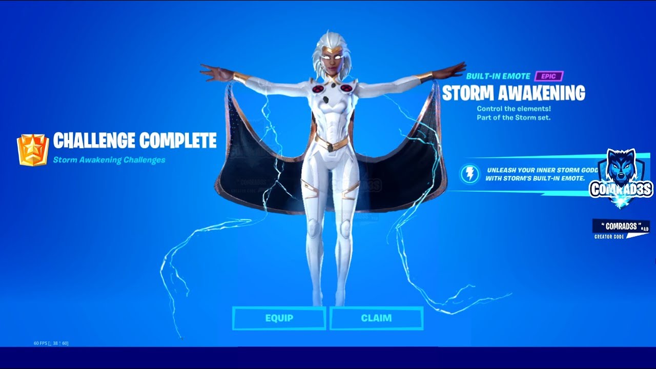 How to unlock Storm's Gale Force Emote with Storm's Cloak Backbling in Fortnite Chapter 2 Season
