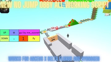 New No Jump Obby Script works for Arceus x Hydrogen Delta and Fluxus