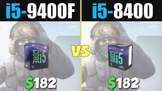 i5-9400F vs i5-8400 benchmarks