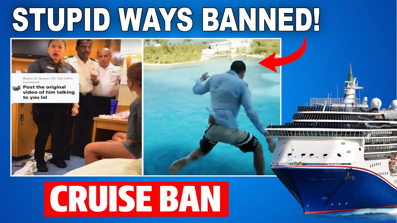 Самые глупые поступки на круизных лайнерах, за которые вас могут навсегда отстранить от круизов!