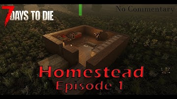 Night 2 Workbench & Forge - Homestead - Episode 1 - 7 Days to Die Alpha 21 No Commentary Gameplay