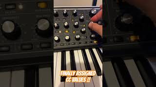 MIDI CC values for Moog Minitaur and Subsequent 37