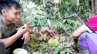 MUKBANG DURIAN SAMPAI TEPAR |kisah pemuda desa sungai laur kabupaten ketapang kalimantan barat