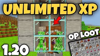 How To Make EASY MOB XP FARM Minecraft Tutorial 1.20 (Without Spawner) Mcpe/Java/Bedrock
