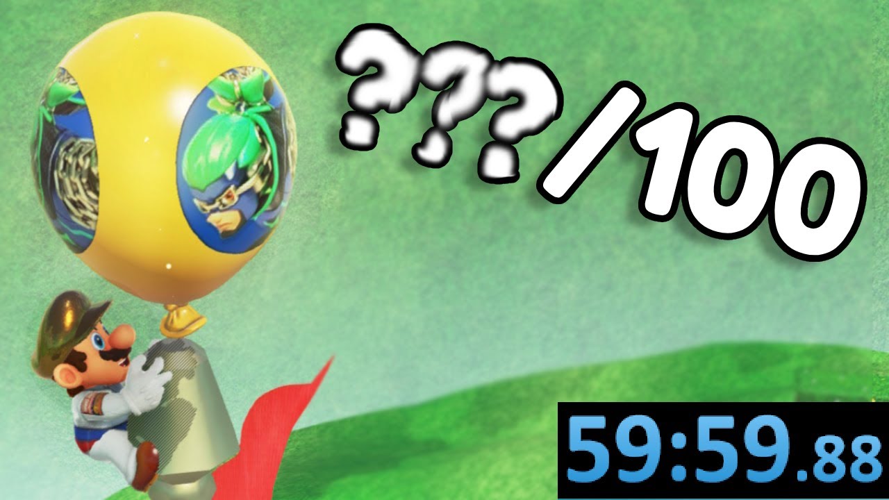Can a Speedrunner Pop 100 Balloons in 1 Hour (Super Mario Odyssey)