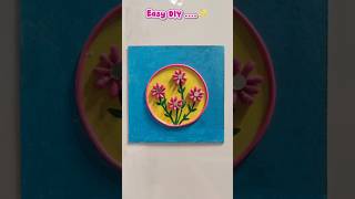 DIY Flower Wall Hanging DIY...🌸#diy #youtubeshorts #easydiy #craft #shorts #artandcraft