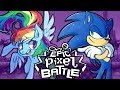 Sonic vs rainbow dash  epic pixel battle epb saison 2