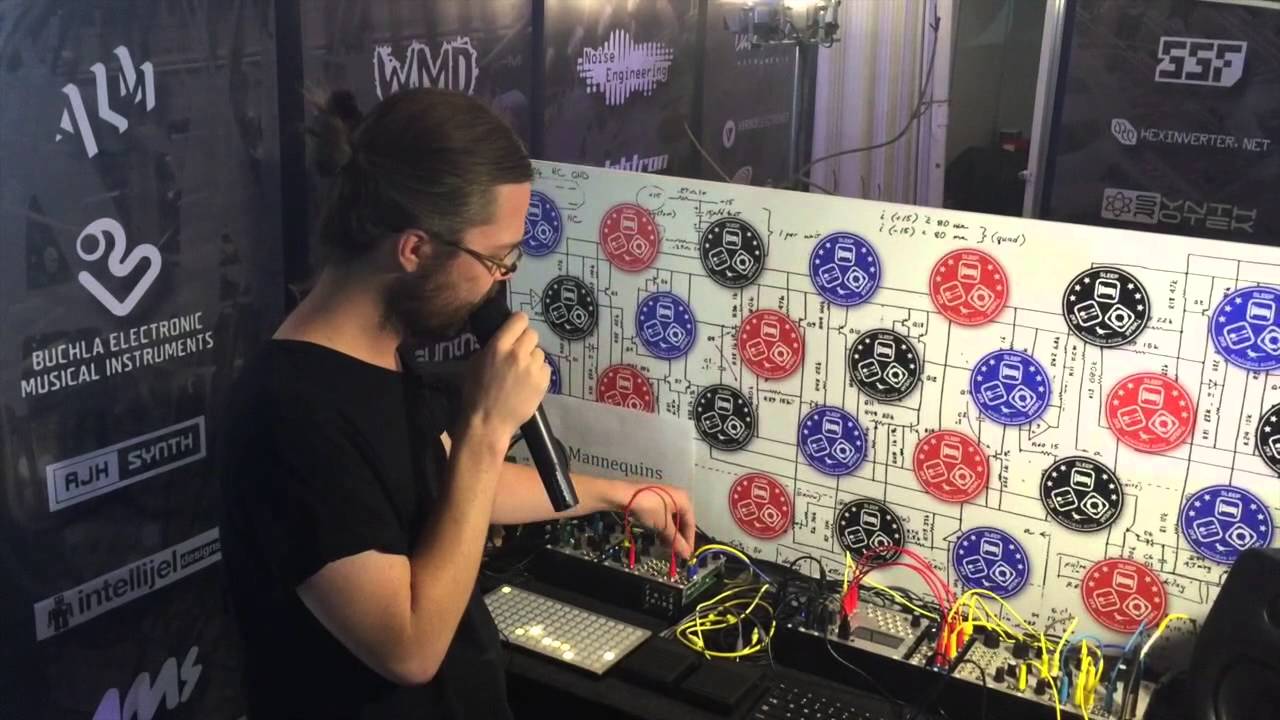 Budapest Music Expo 2015 Mannequins and Monome Eurorack Modules