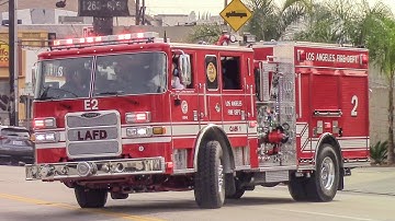 (Air Horn) LAFD Engine 2 & Rescue 2