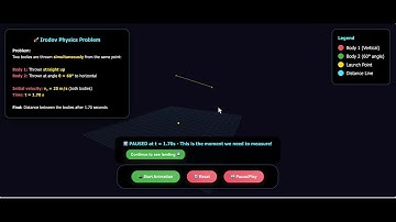 IE Irodov Problem 10 Ch 1: Two bodies were thrown simultaneously | Claude 4.0