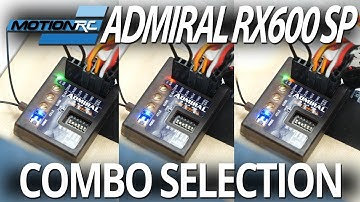 Combo Selection - Admiral RX600SP Stability Plus Gyro - Motion RC