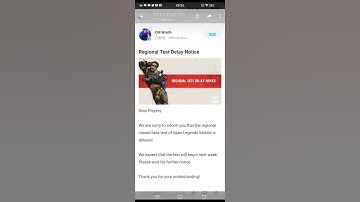 APEX LEGENDS MOBILE BETA TEST DELAYEDAPEX LEGENDS MOBILE BETA TEST DELAYED 😅