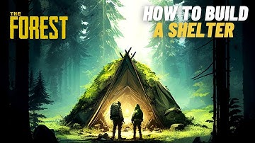 The Forest - How to Build a Shelter (Splitscreen Gameplay)