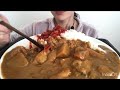 一晩寝かせたカレーライス食べる　Curry and rice mukbang 【ASMR 咀嚼音】