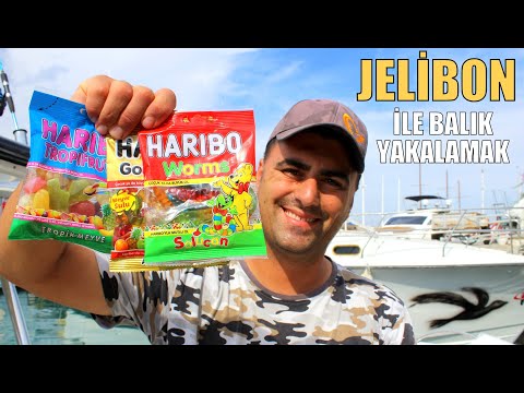 Jelibon İle Çeşit Çeşit Balıklar Yakaladık !! /  Fishing With Haribo