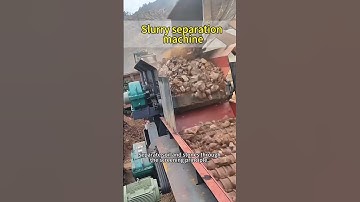 #minesite Mud and stone separator, hard rock and soft mud are separated in seconds! #surfacemining