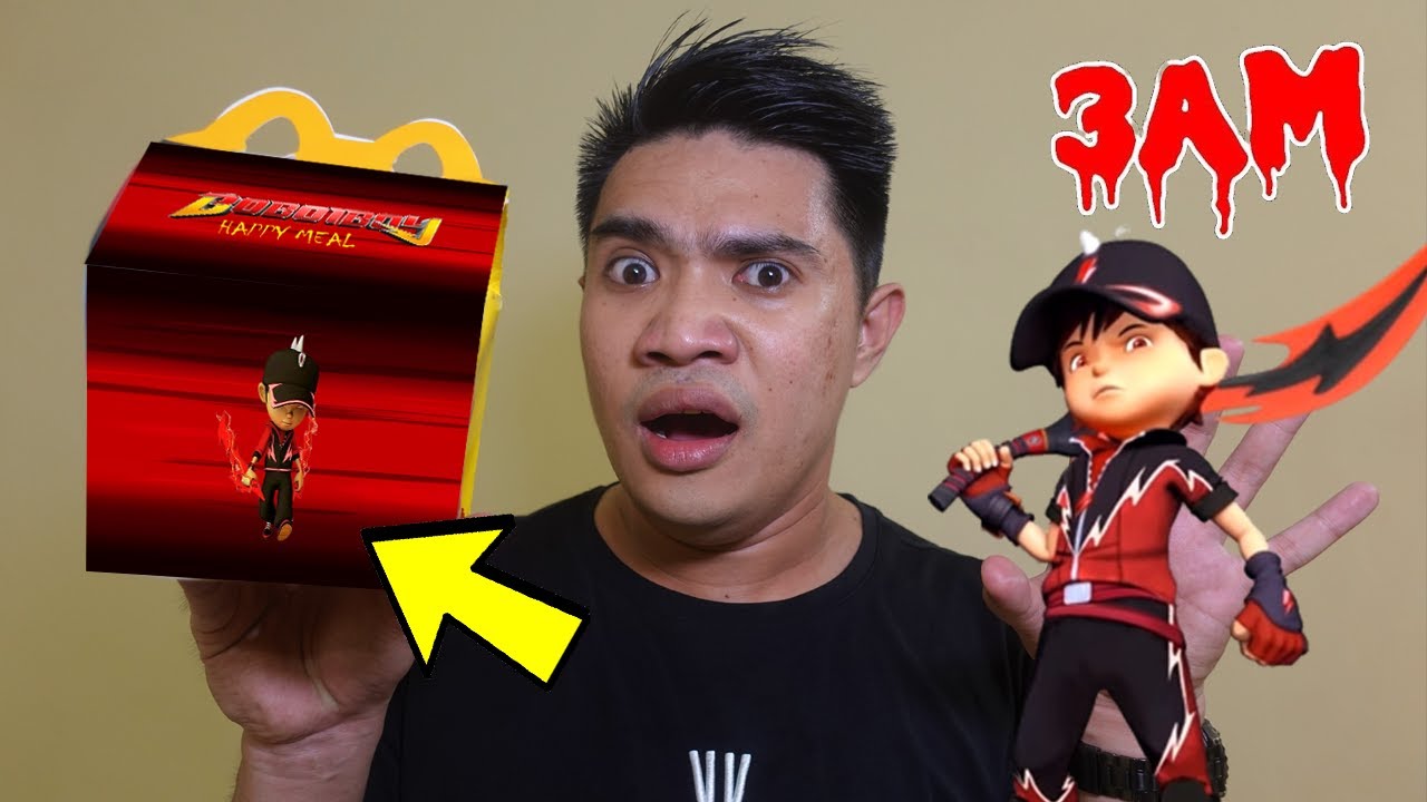 JANGAN BELI BOBOIBOY HAPPY MEAL MCDONALD'S JAM 3 PAGI | BOBOIBOY DATENG MENYERANG KAMI