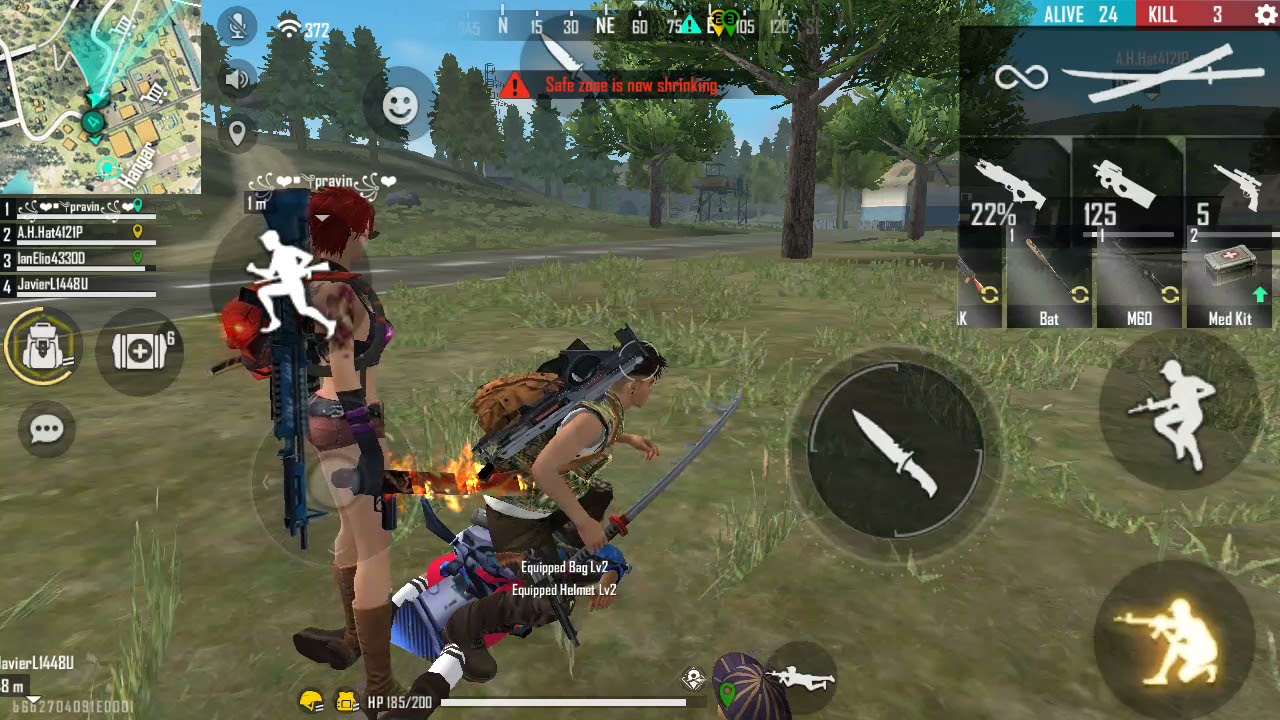 A f gaming free fire kill 7