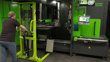 LSM400... up to 2.000mm diameter. Automatic laserwelding machine for diamond saw blades
