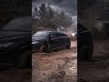 Lamborghini Urus Crossing a Flooded Road in Heavy Rain #offroad #muddrive #floodedroad