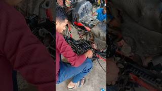 glamour engine assembly ⚙️🛠️#bikerepairing #bikemaintenance #manojdey#rameshbikeripeyar