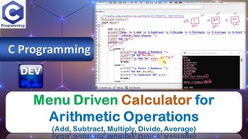 P11 | Menu Driven Calculator for Arithmetic Operations (Add, Subtract, Multiply, Divide, Average)