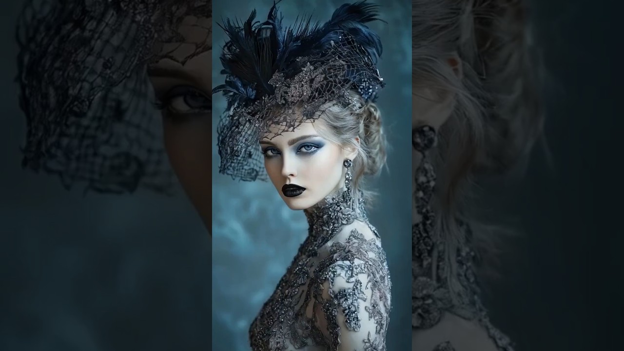 Dazzling Couture Ensemble with Intricate Embroidery 