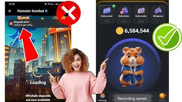 Hamster Kombat Request Error Problem Hamster Kombat Unable to get account info problem
