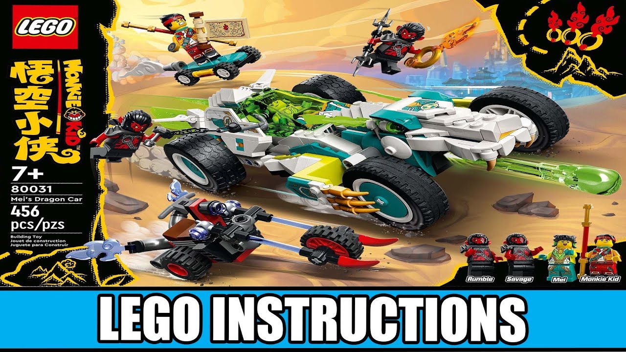 Monkie Kid - Mei's Dragon Car LEGO instructions