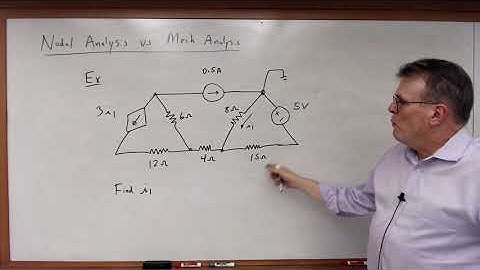EECE 2112 Module 26:  Nodal Analysis vs. Mesh Analysis