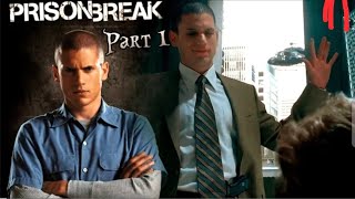 Michael Scofield robs the bank. Arrest of Michael Scofield. Prison Break s01 ep.1